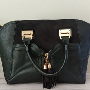 Cato Black and Gold Satchel Bag